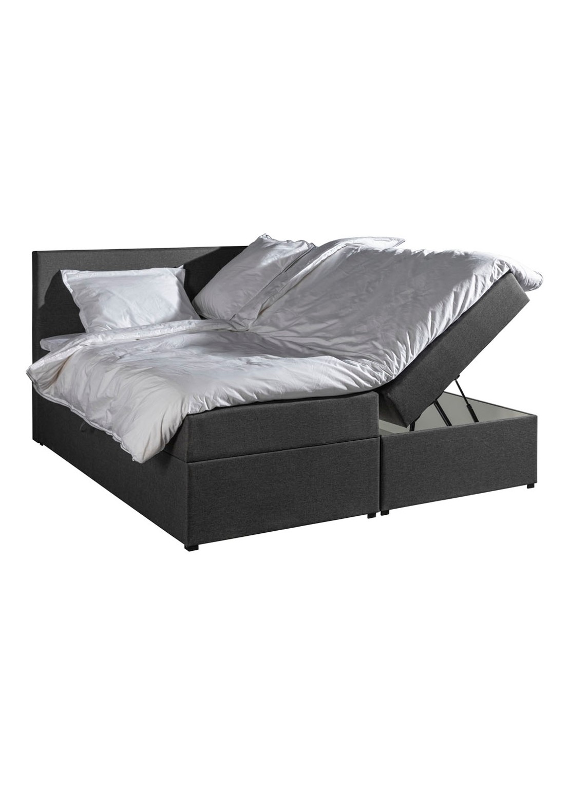 Bloemendaal Guardar Boxspring met opbergruimte inclusief matras en topper - detail 2 antraciet