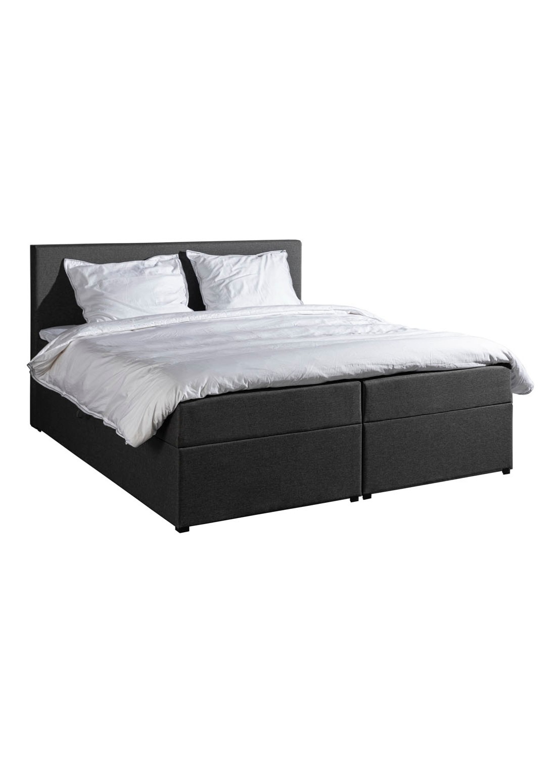 Bloemendaal Guardar Boxspring met opbergruimte inclusief matras en topper - voorkant 6 antraciet