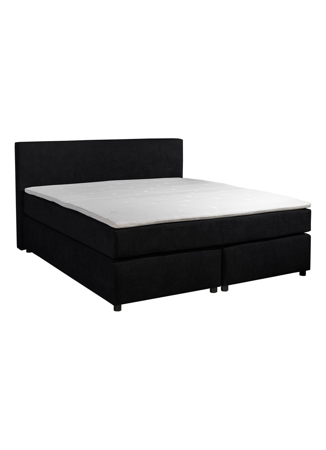 Bloemendaal Monza boxspring combinatie inclusief matras en topper  - voorkant 3 zwart