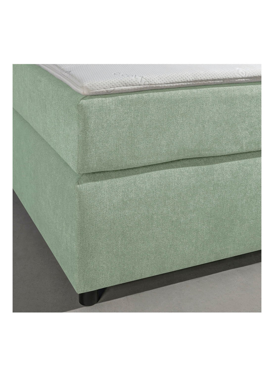 Bloemendaal Monza boxspring combinatie inclusief matras en topper  - achterkant 3 lichtgroen