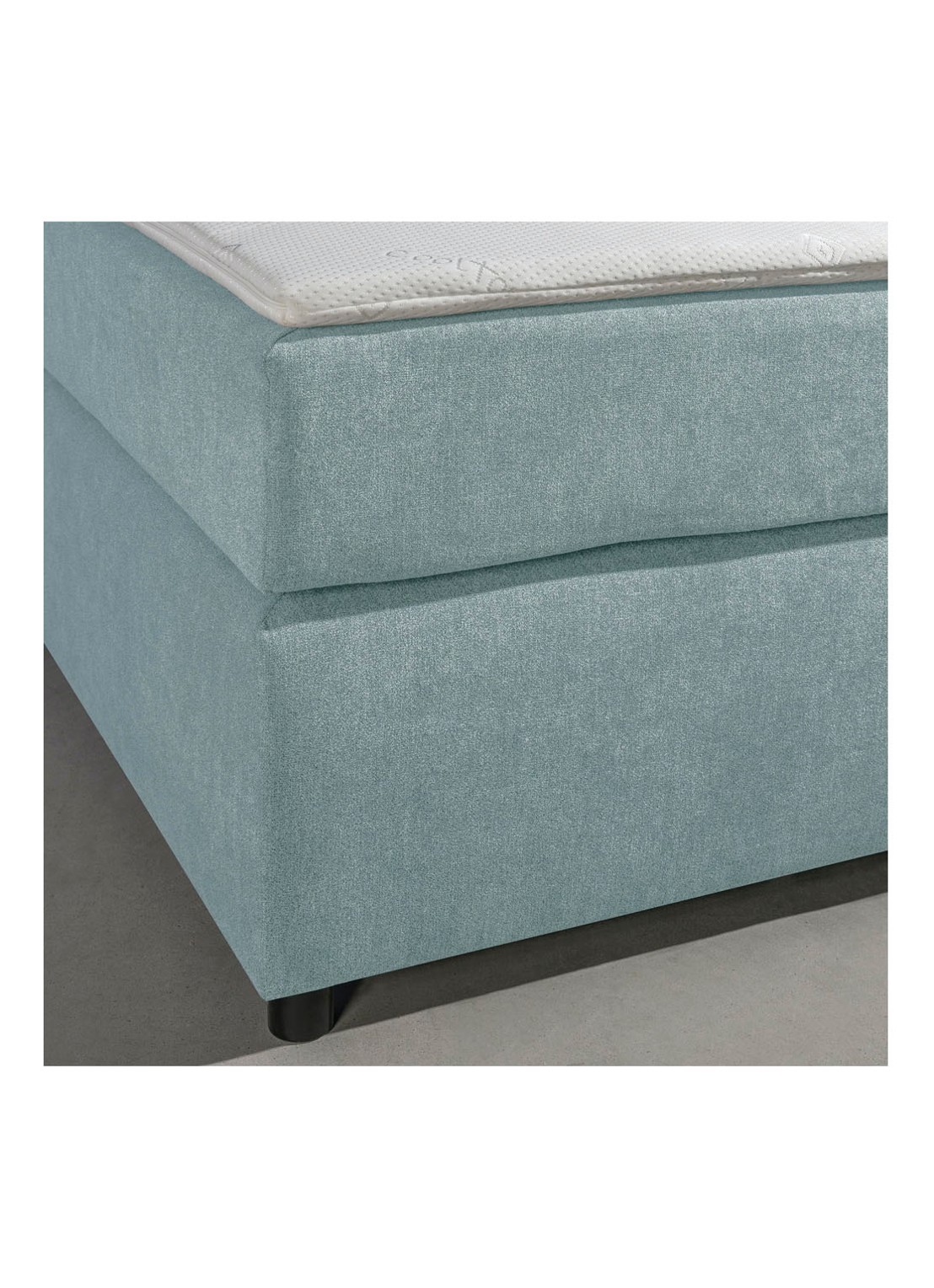 Bloemendaal Monza boxspring combinatie inclusief matras en topper  - achterkant lichtblauw