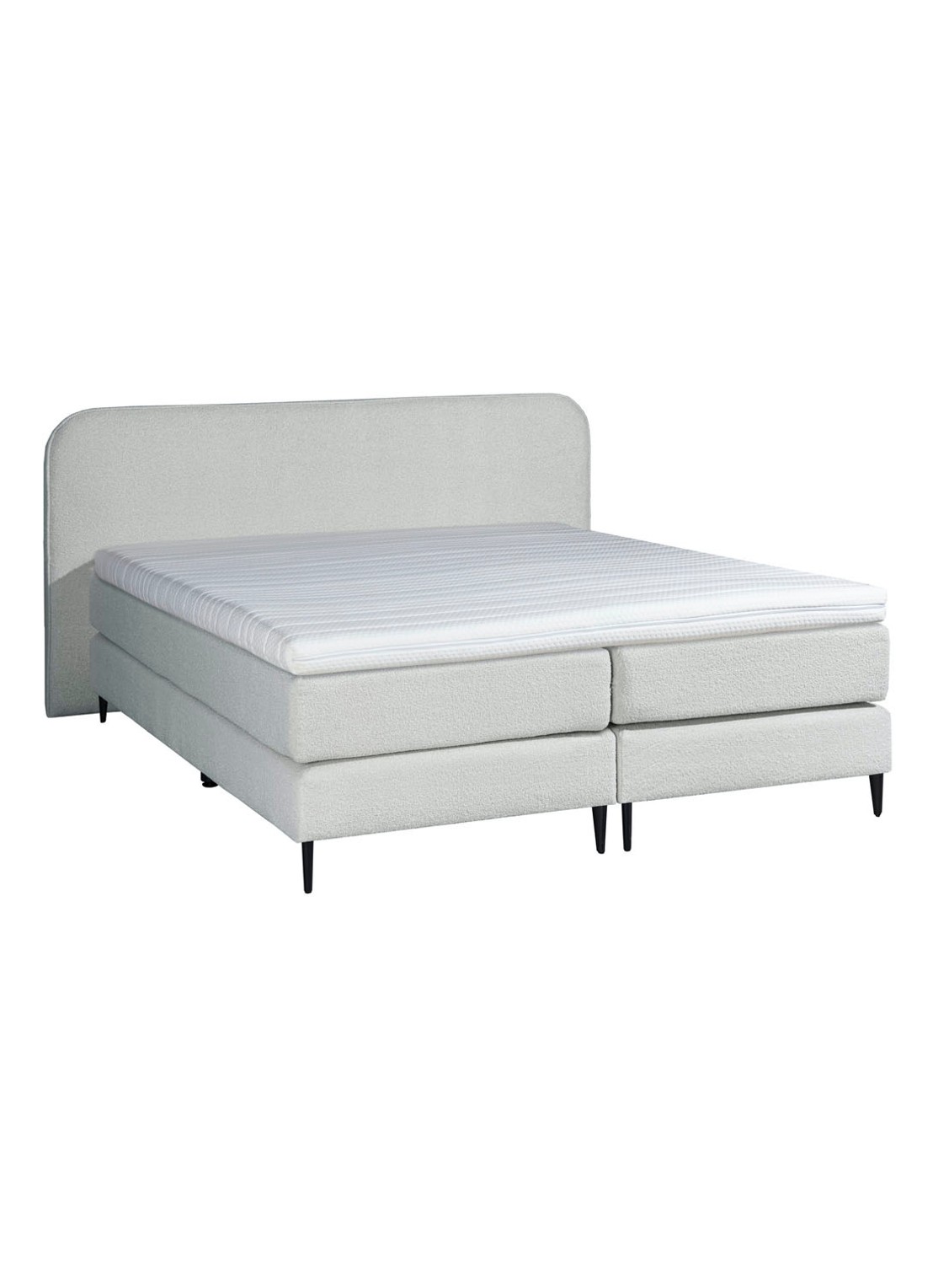 Bloemendaal Treviso boxspring combinatie inclusief matras en topper    - voorkant wit
