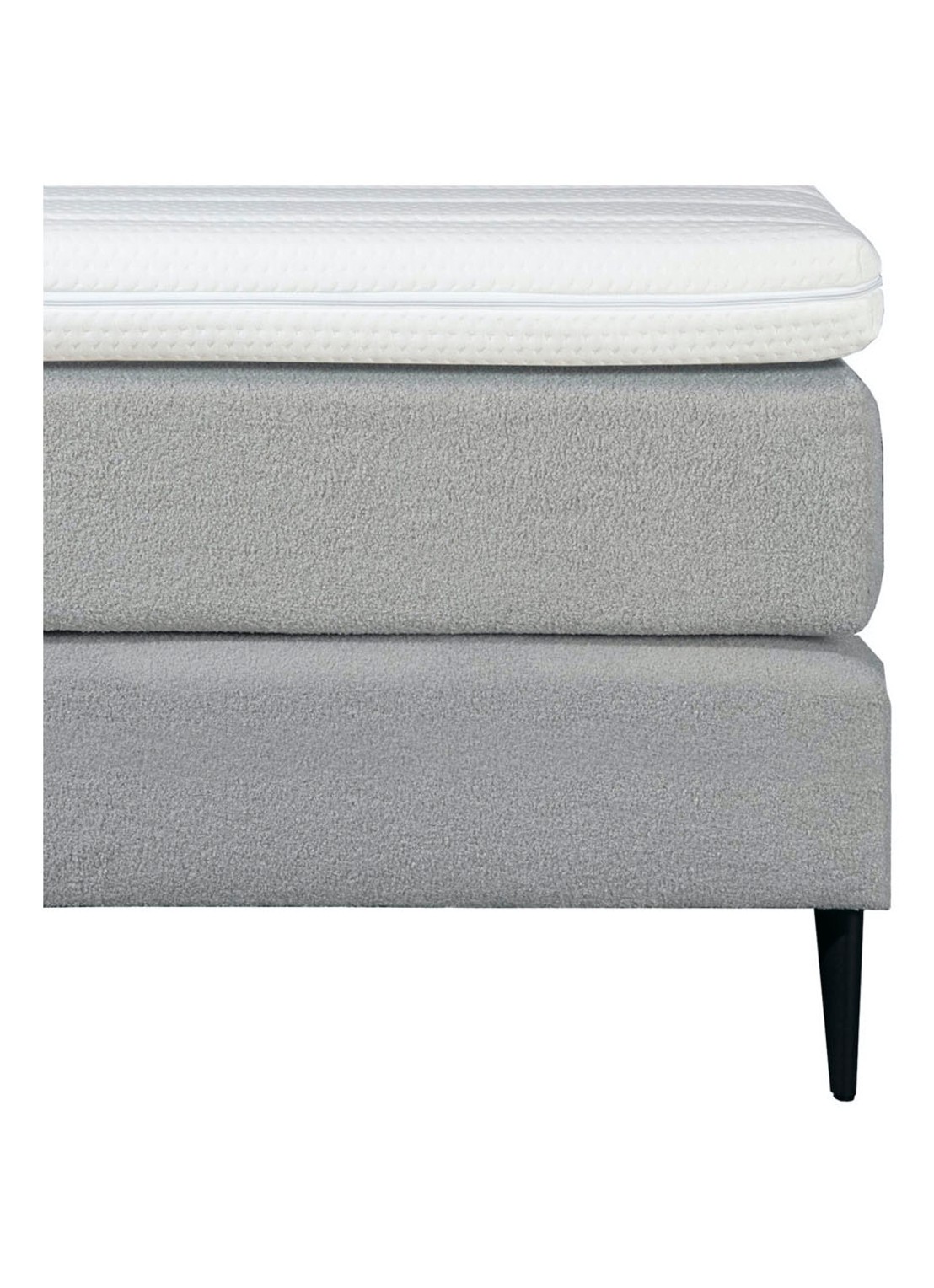 Bloemendaal Treviso boxspring combinatie inclusief matras en topper    - detail 2 lichtgrijs