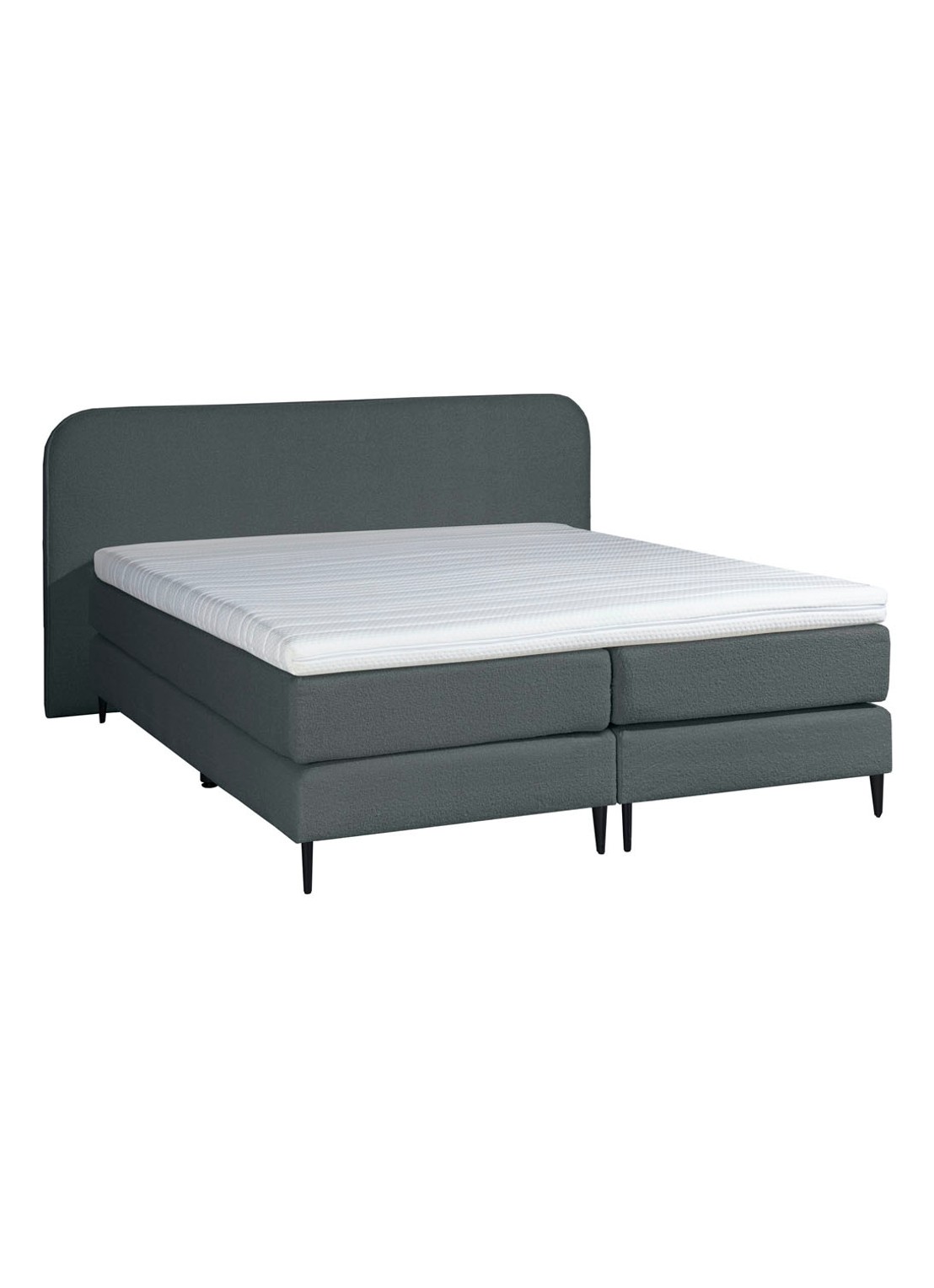 Bloemendaal Treviso boxspring combinatie inclusief matras en topper    - voorkant 5 antraciet