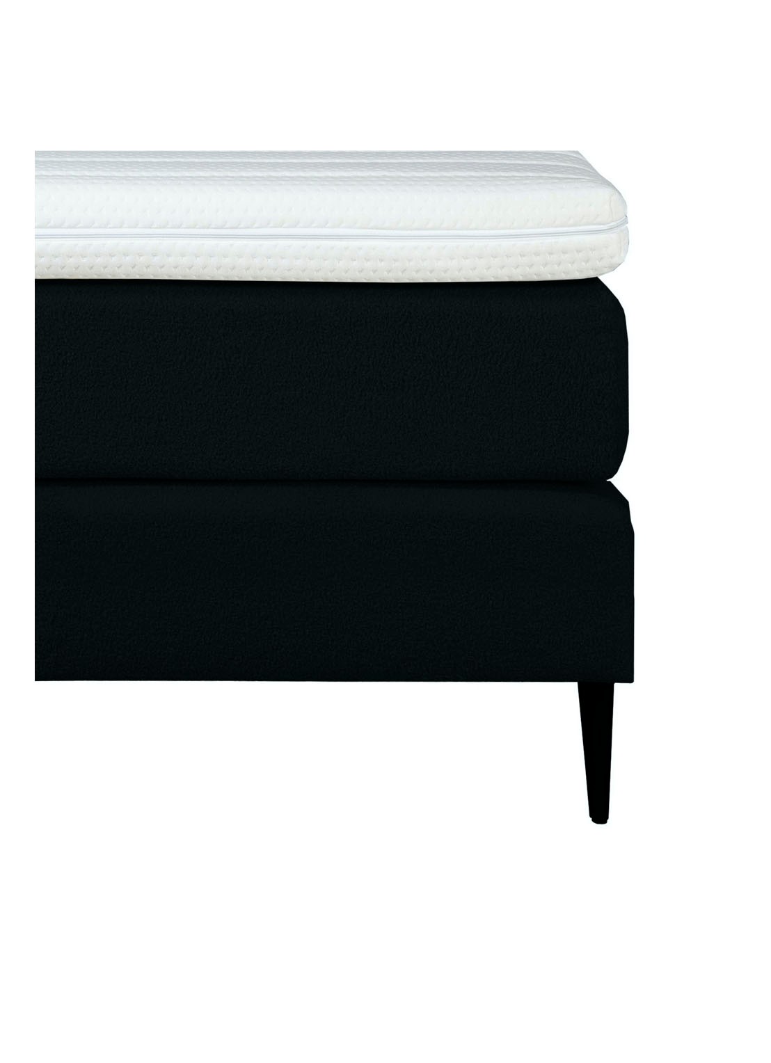 Bloemendaal Treviso eenpersoons boxspring combinatie inclusief matras en topper - achterkant 5 zwart