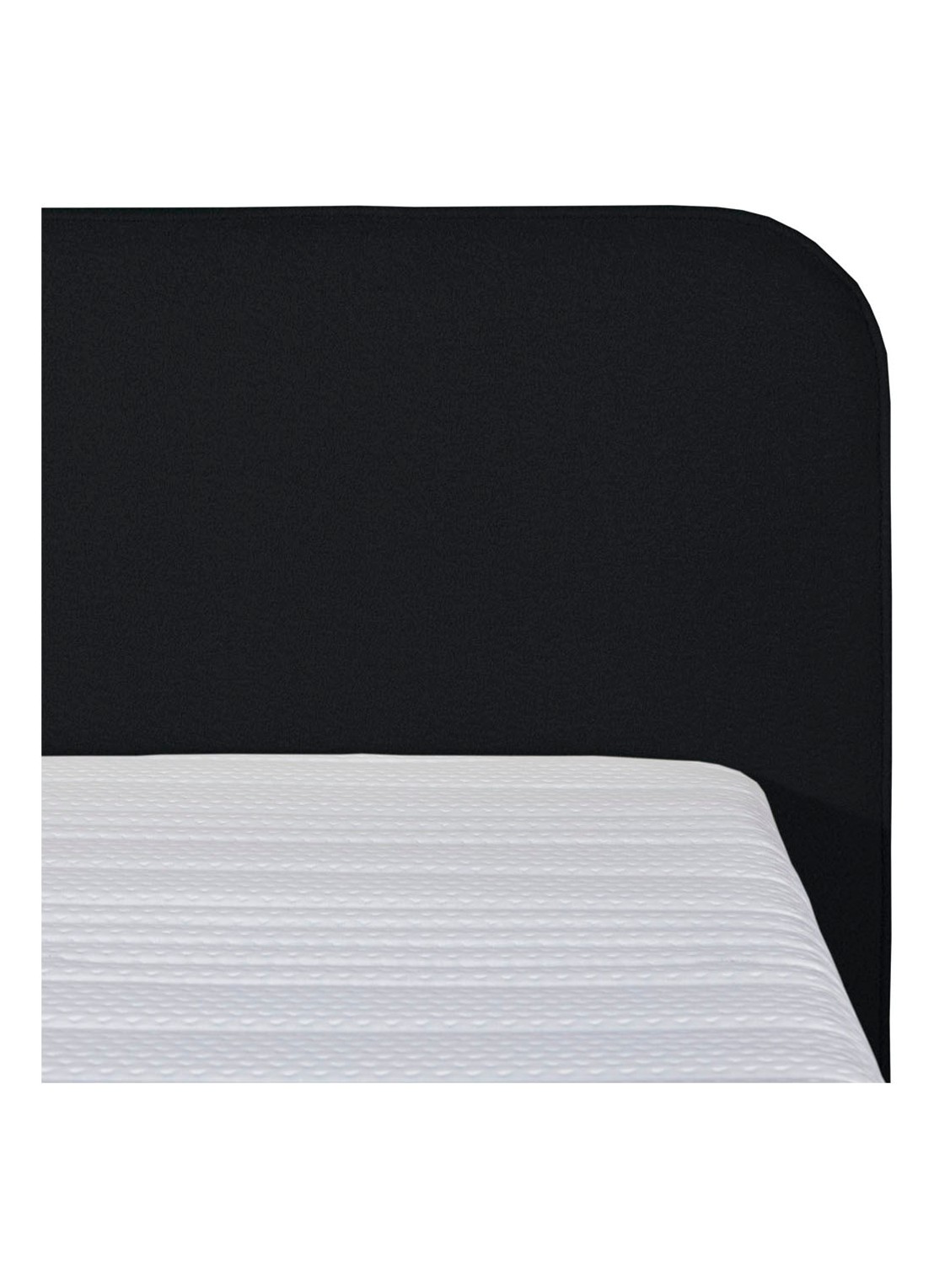 Bloemendaal Treviso eenpersoons boxspring combinatie inclusief matras en topper - voorkant 2 zwart