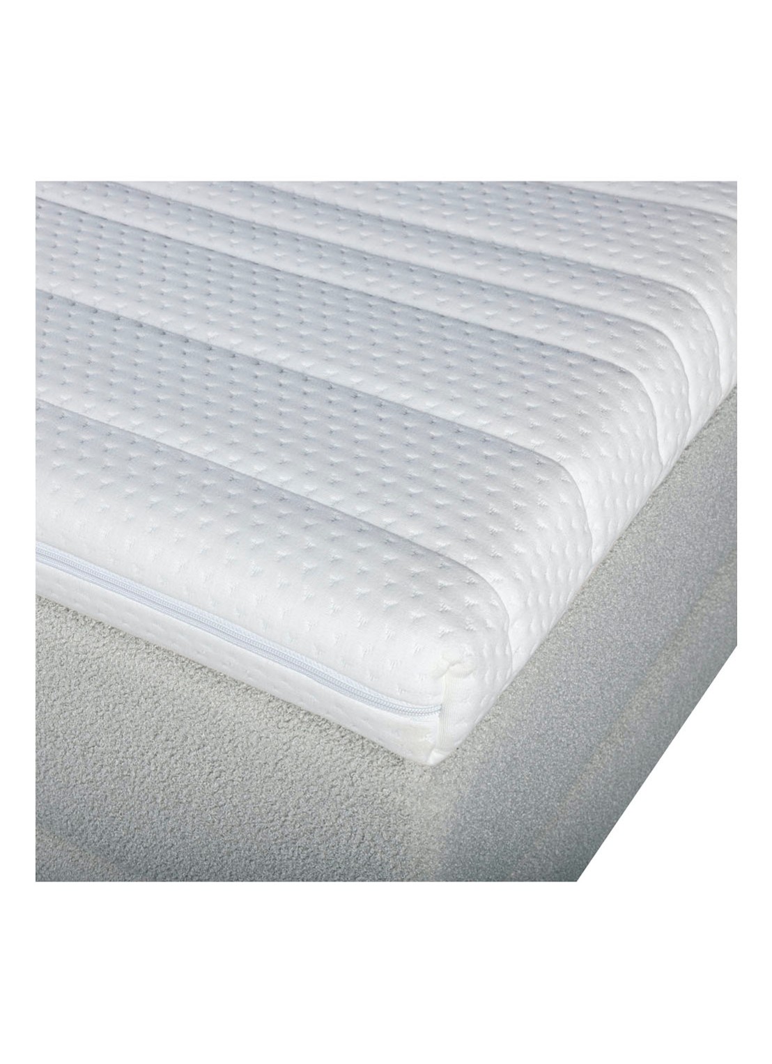 Bloemendaal Treviso eenpersoons boxspring combinatie inclusief matras en topper - detail 4 lichtgrijs