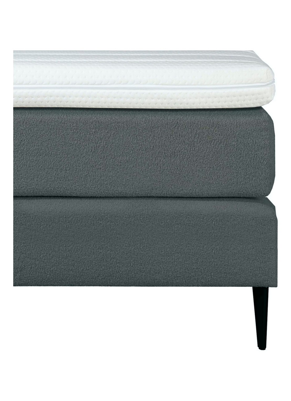 Bloemendaal Treviso eenpersoons boxspring combinatie inclusief matras en topper - achterkant antraciet