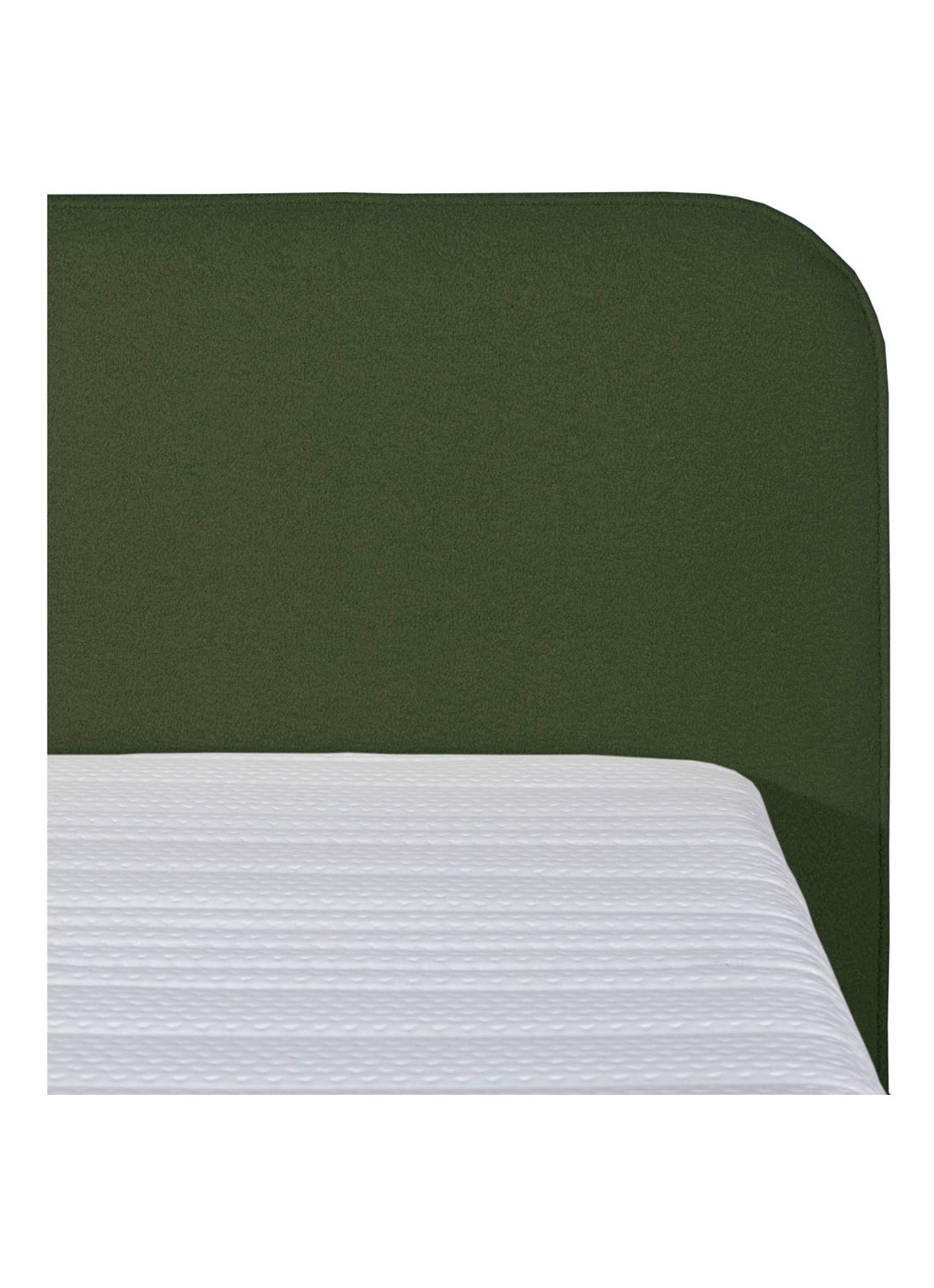 Bloemendaal Treviso eenpersoons boxspring combinatie inclusief matras en topper - voorkant 3 legergroen