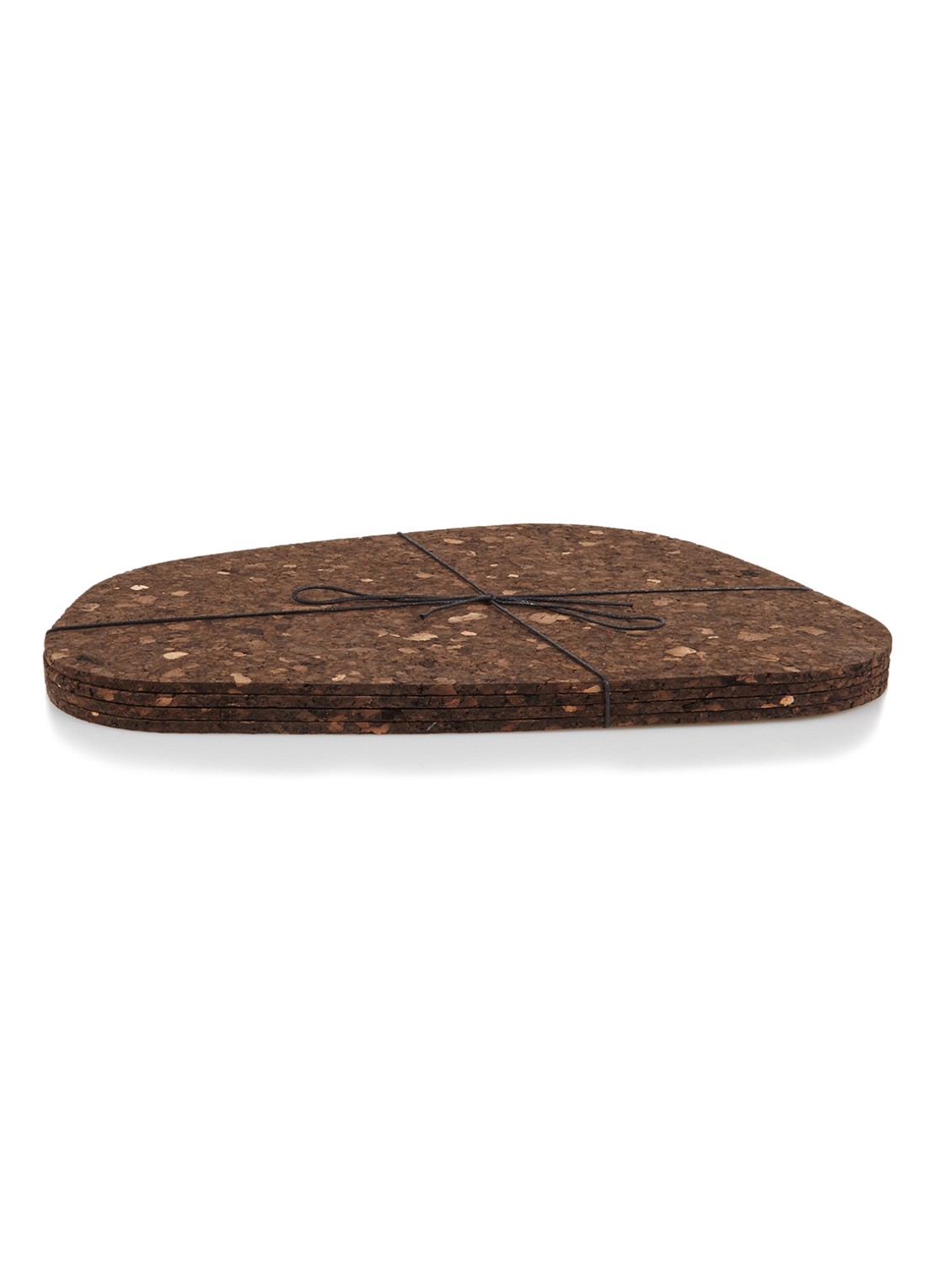 Blomus Fuado placemat 22 x 30 cm set van 4 - voorkant bruin