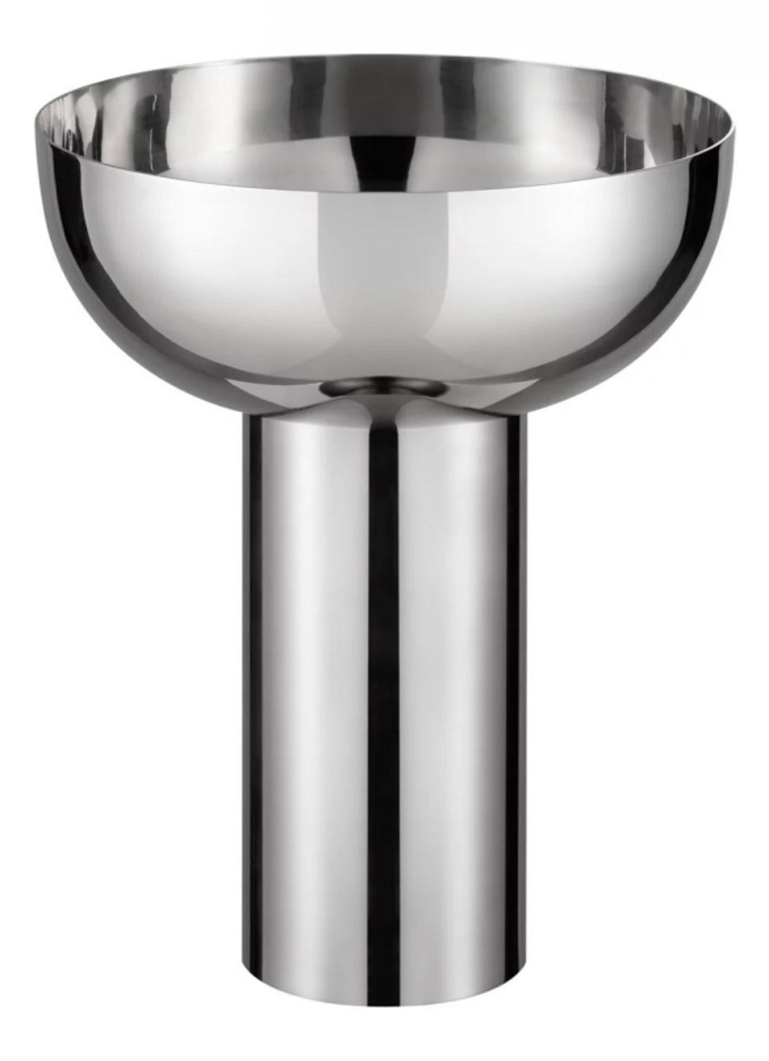 Blomus Miyabi vaas Ø17 cm - voorkant zilver