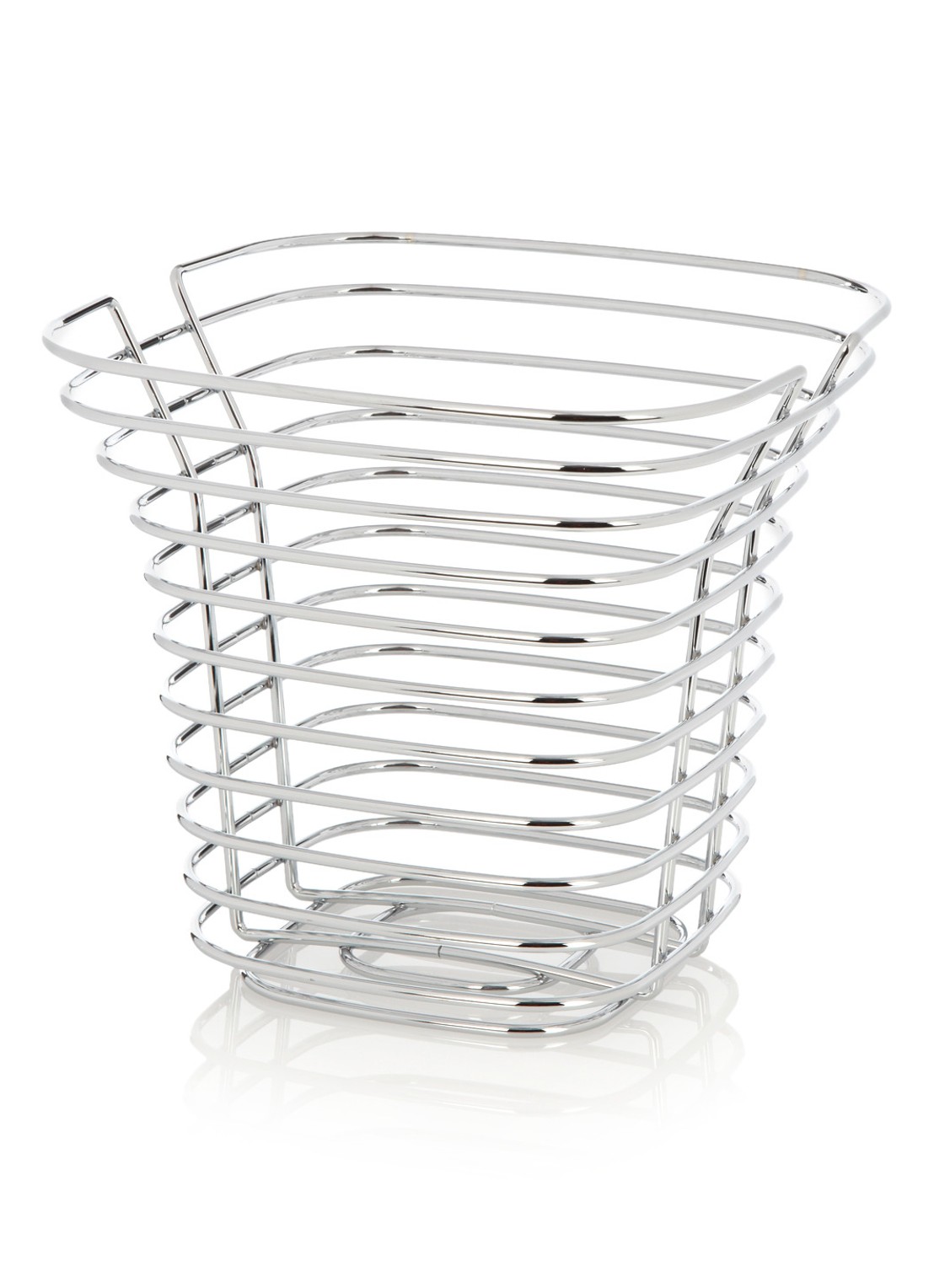Blomus Sonora fruitschaal van metaal 27 cm - voorkant zilver