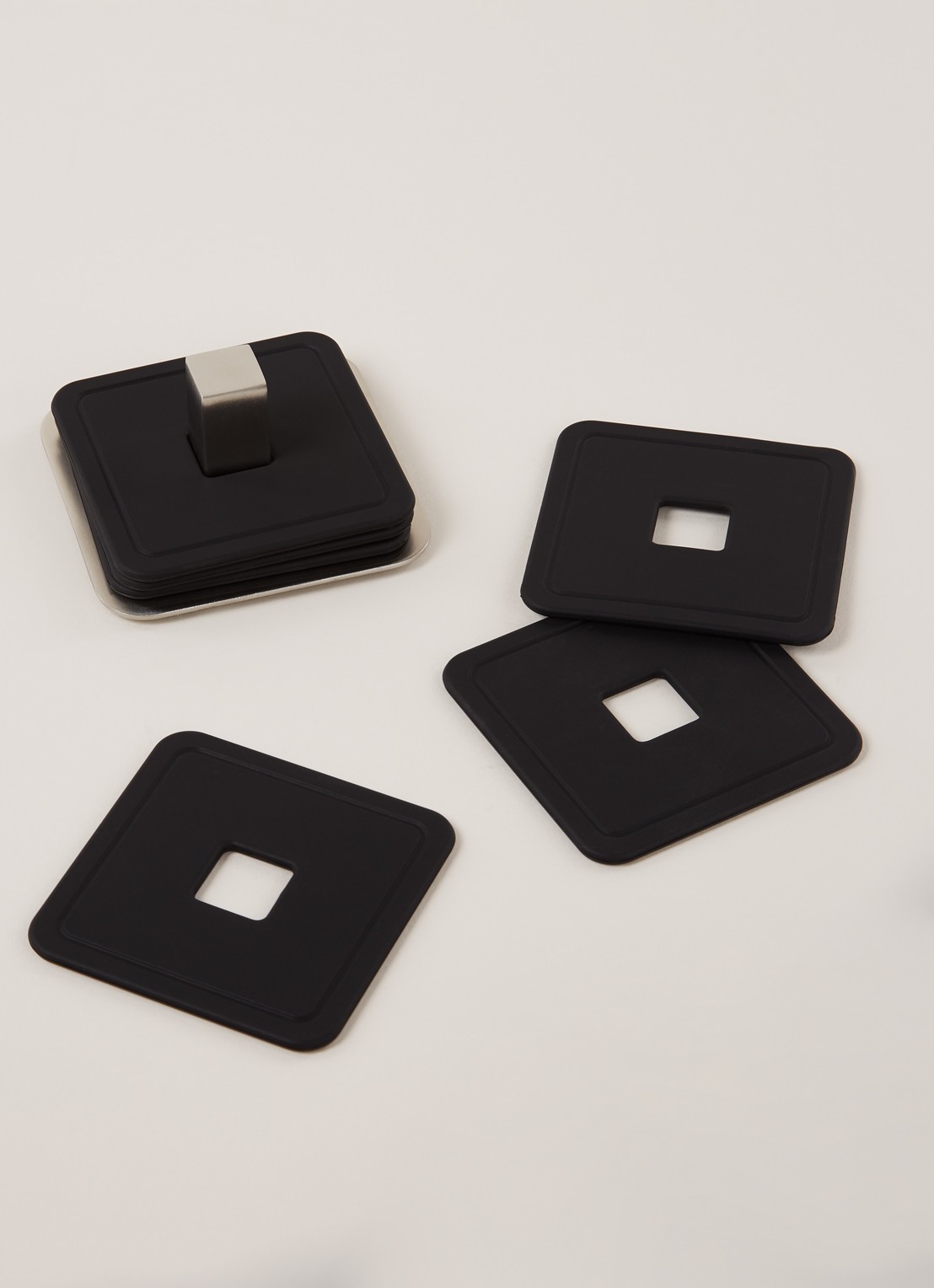 Blomus Trayan onderzetter set van 6 - detail zwart