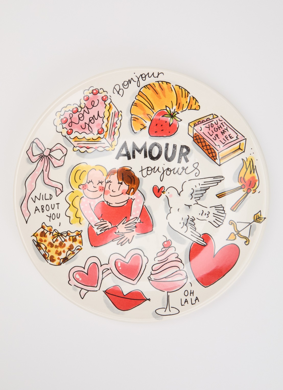 Blond Amsterdam Amour toujours ontbijtbord 22 cm - detail gebroken wit
