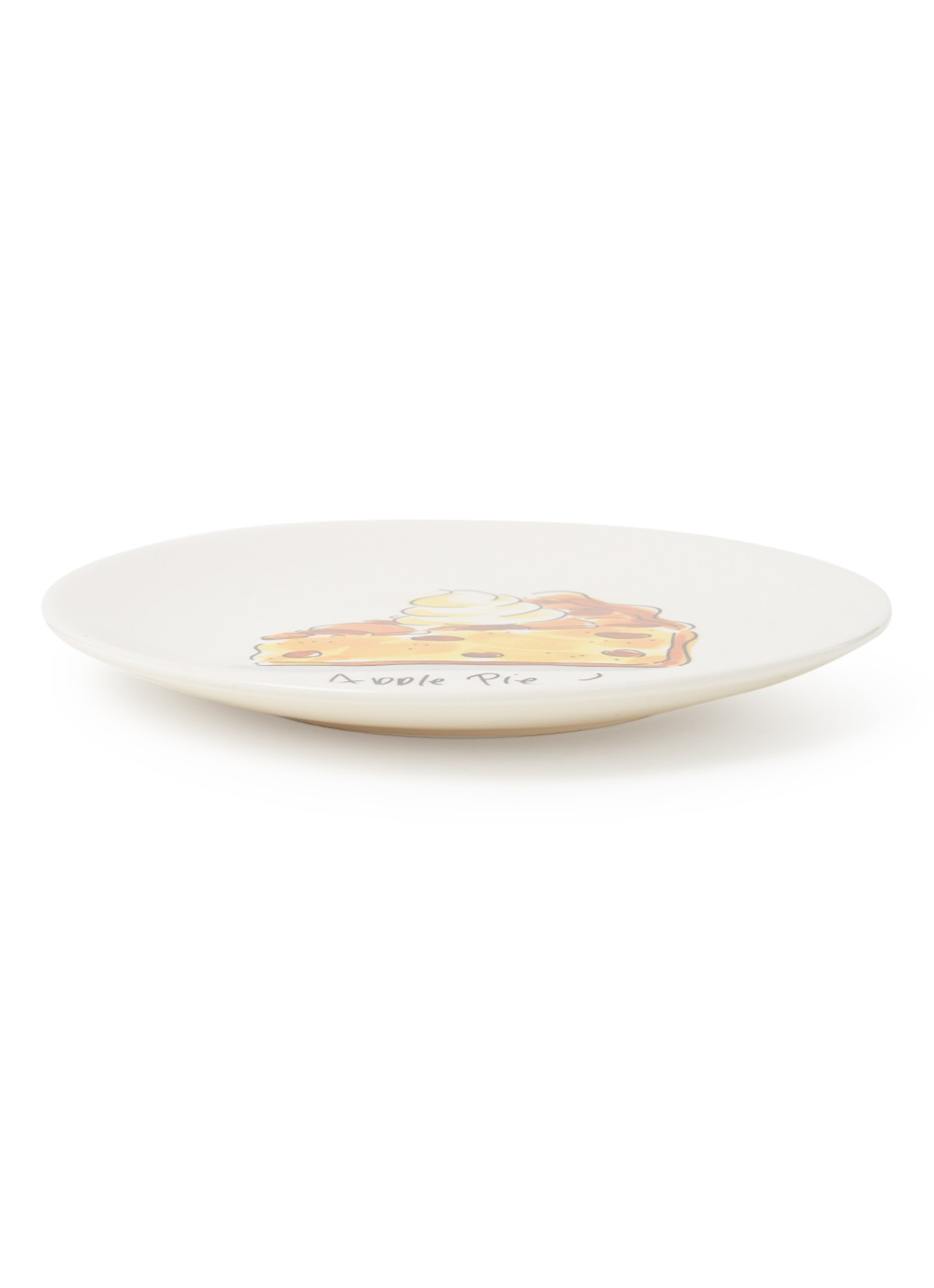 Blond Amsterdam Apple Pie gebaksbordje 18 cm - voorkant wit