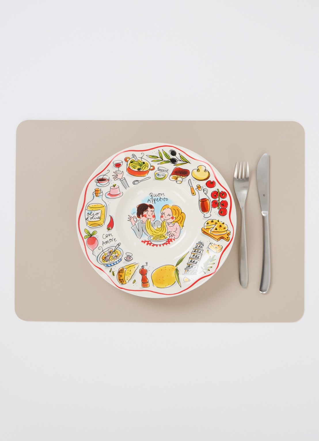 Blond Amsterdam Buon Appetito pastabord 24 cm - detail 4 gebroken wit