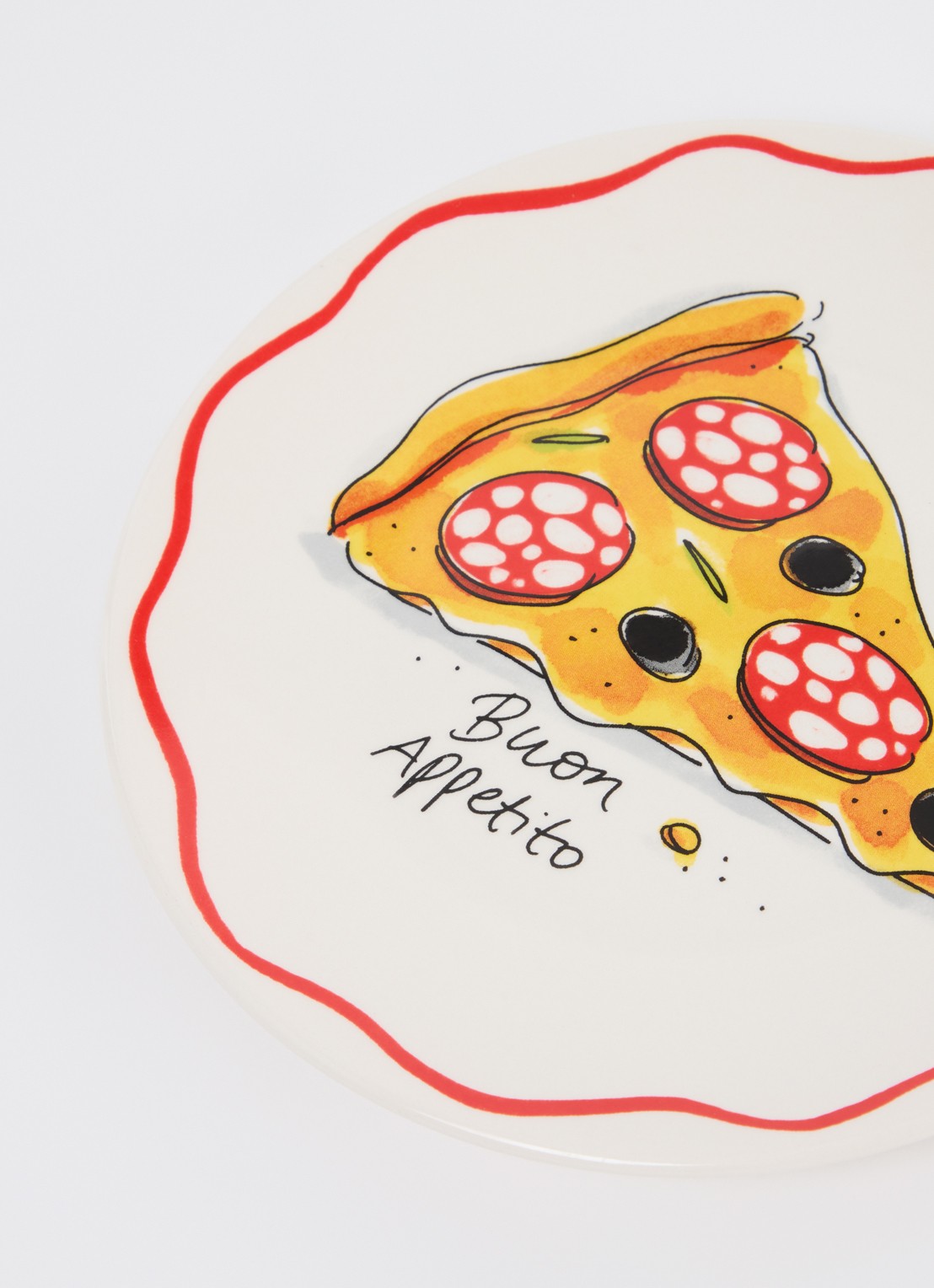 Blond Amsterdam Buon Appetito pizzabord 18 cm - detail 3 gebroken wit