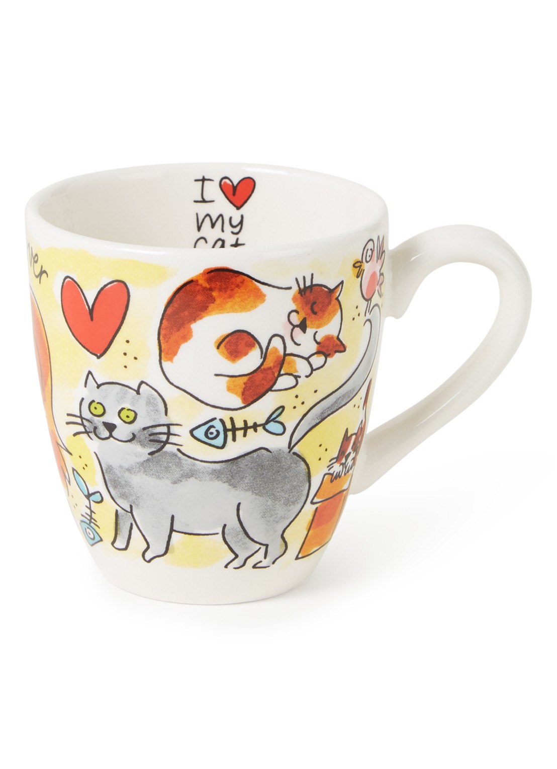 Blond Amsterdam Cat Lover kop 20 cl - voorkant lichtgeel