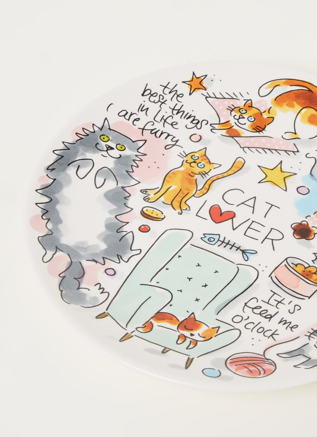 Blond Amsterdam Cat Lover ontbijtbord 22 cm - detail 3 multicolor
