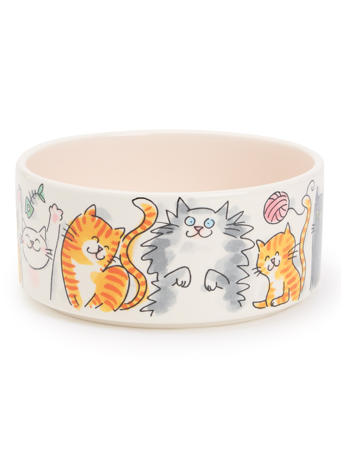 Blond Amsterdam Cat voerbak 15,5 cm - voorkant multicolor