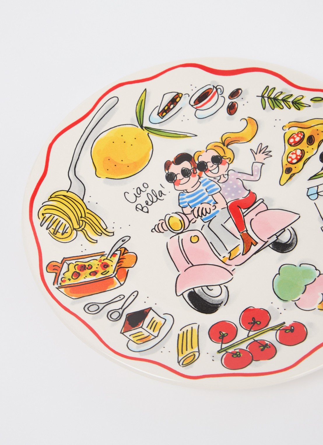 Blond Amsterdam Ciao Bella dinerbord 22 cm - detail 3 gebroken wit