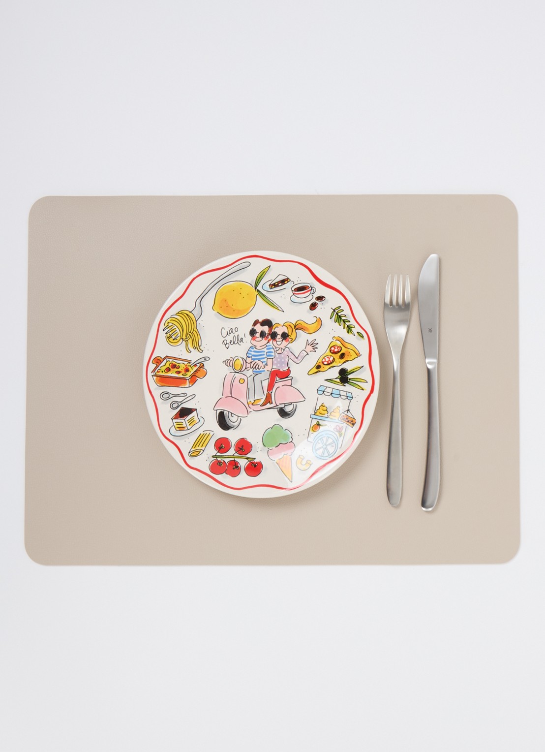 Blond Amsterdam Ciao Bella dinerbord 22 cm - detail 4 gebroken wit