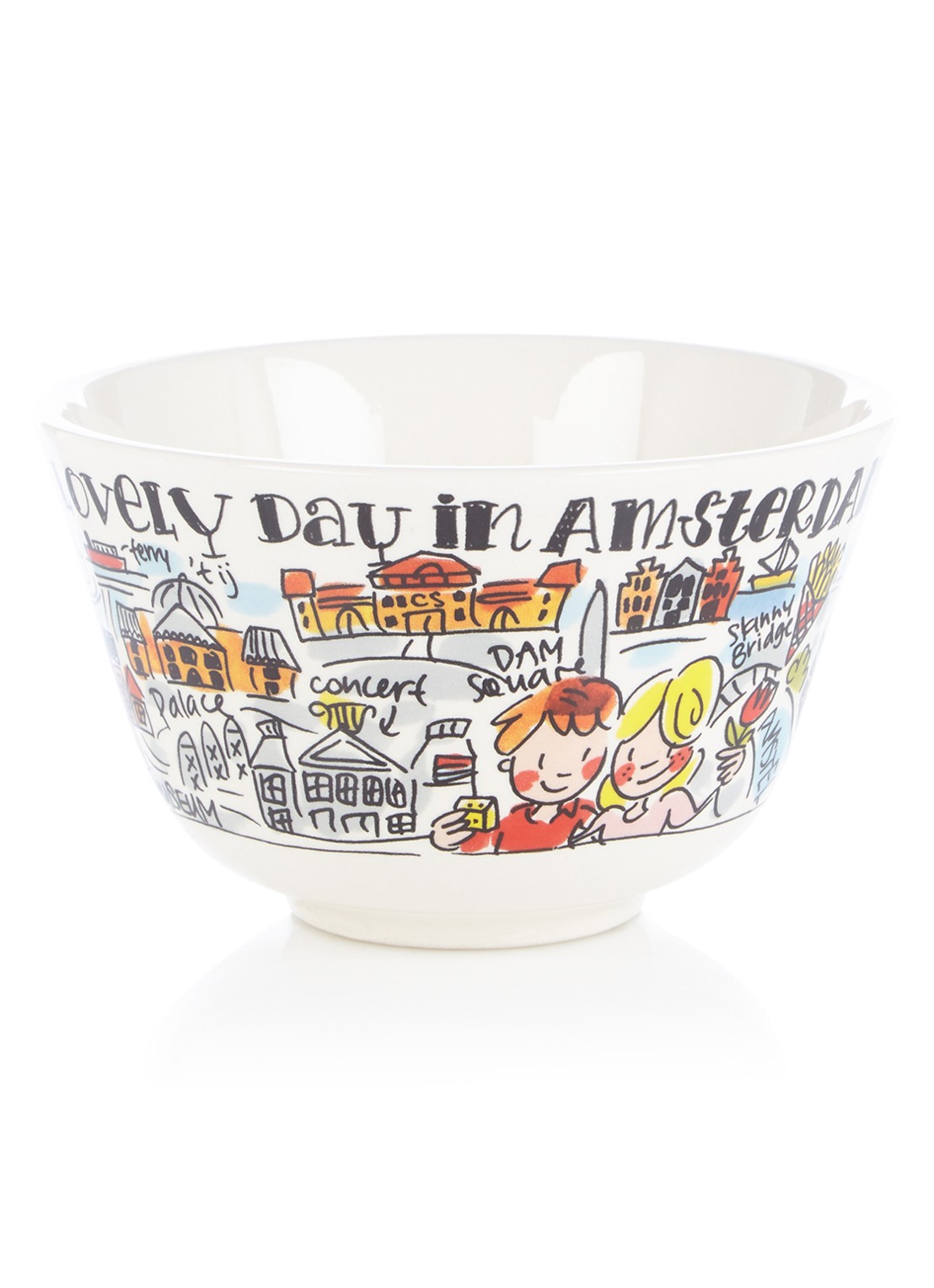Blond Amsterdam City Amsterdam kom 14 cm - voorkant 2 blauw