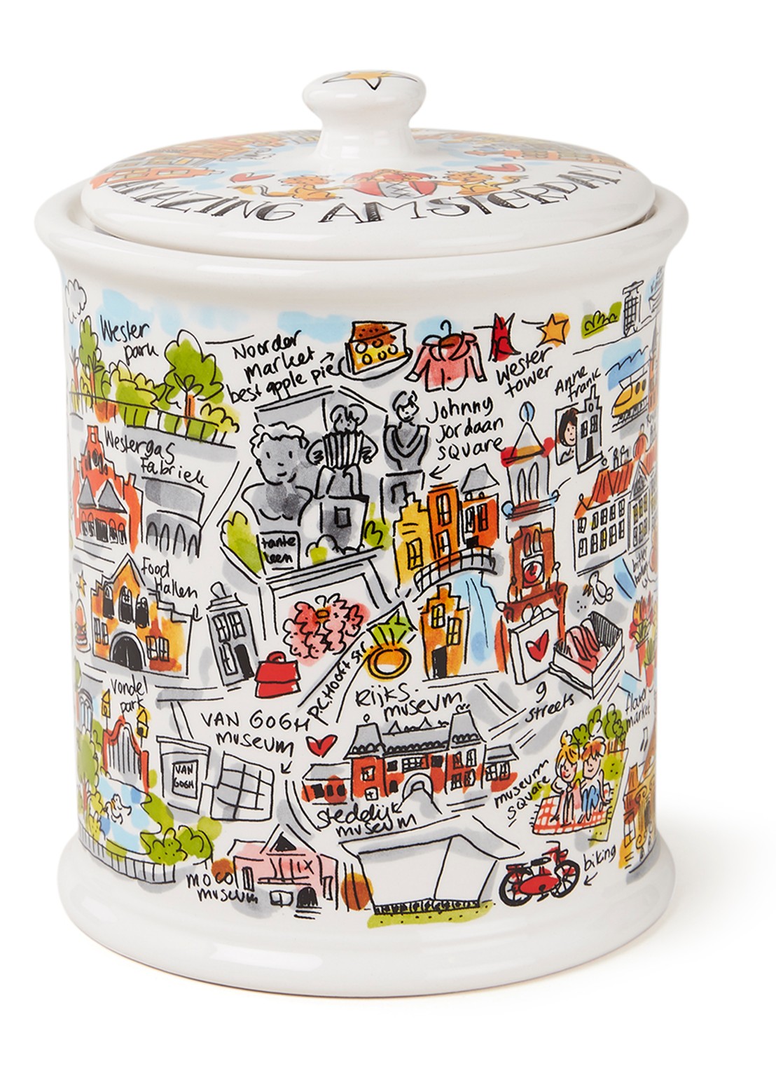Blond Amsterdam City Amsterdam opbergpot 20 cm  - voorkant 2 undefined