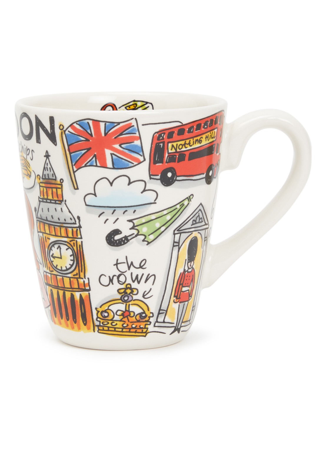 Blond Amsterdam City Icon London mok 35 cl - voorkant gebroken wit