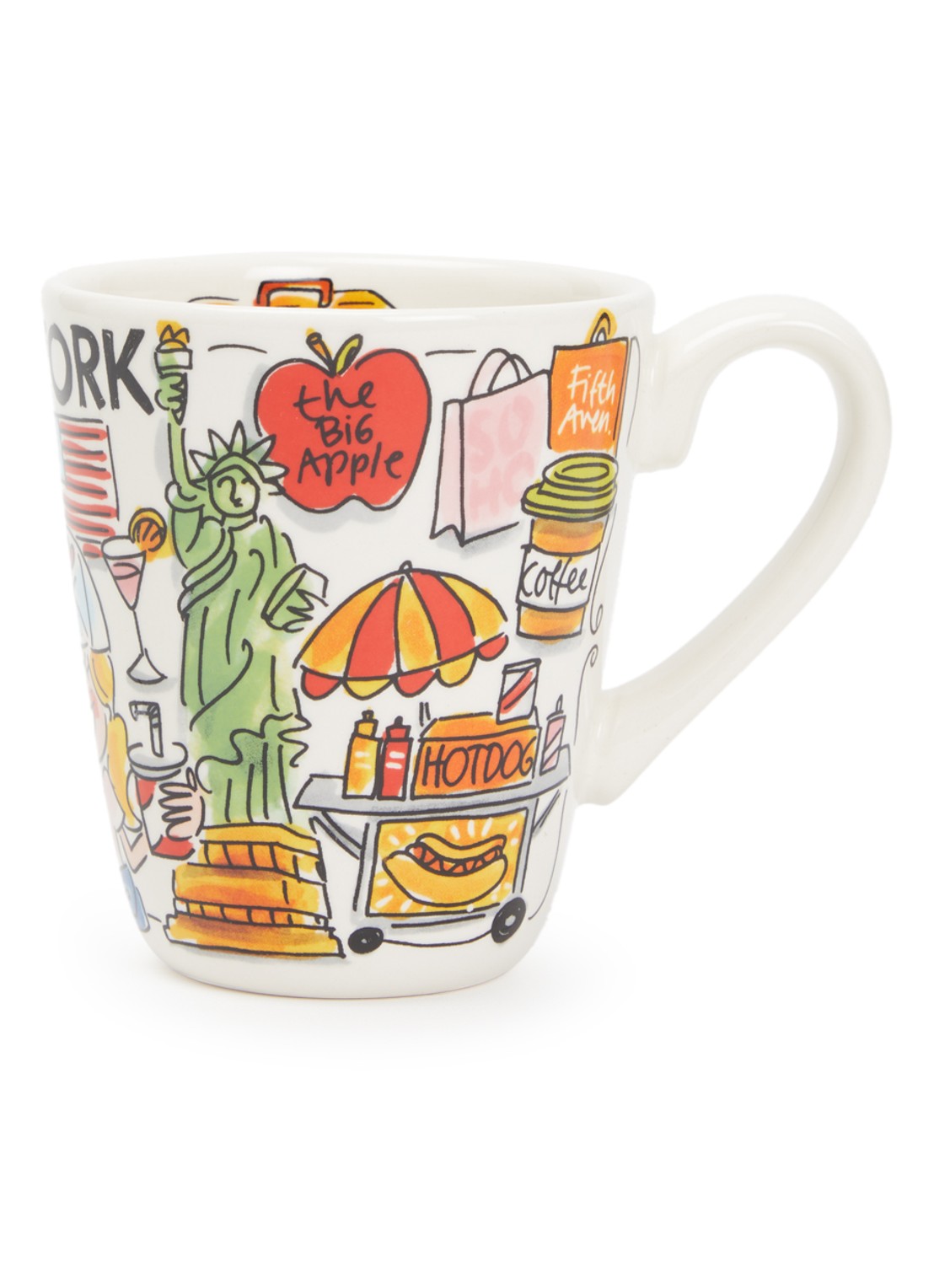 Blond Amsterdam City Icon New York mok 35 cl - voorkant gebroken wit