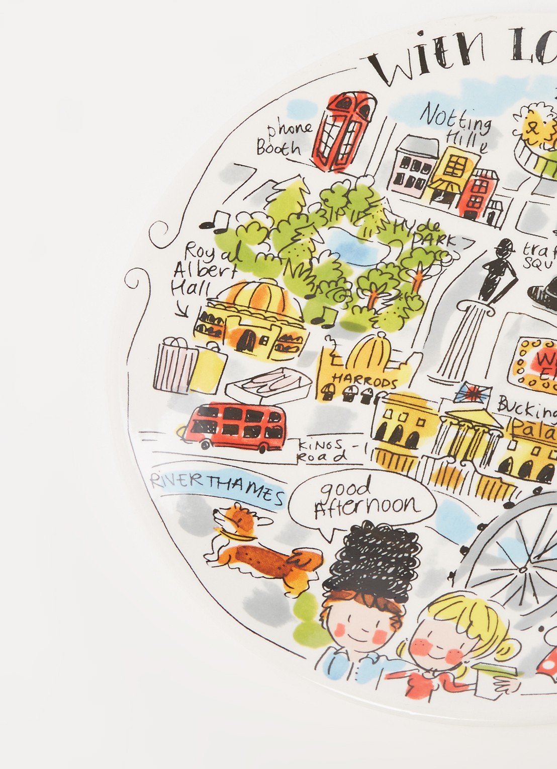 Blond Amsterdam City London ontbijtbord 22 cm - detail 3 gebroken wit