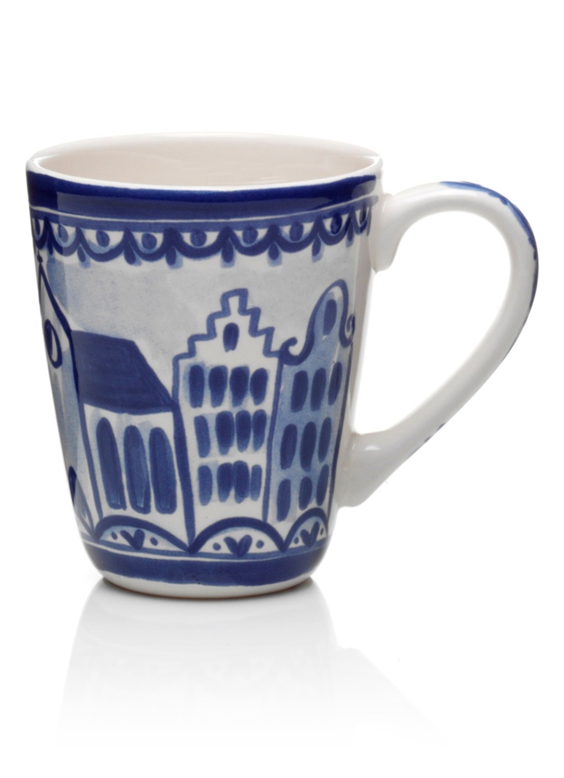 Blond Amsterdam Delfts Blond Kerk mok 35 cl - voorkant blauw