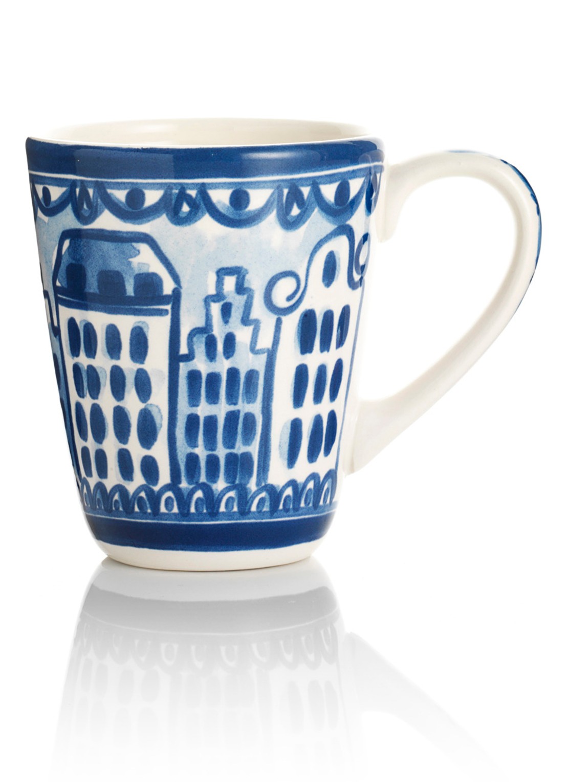 Blond Amsterdam Delfts Blond Molen mok 35 cl - voorkant blauw