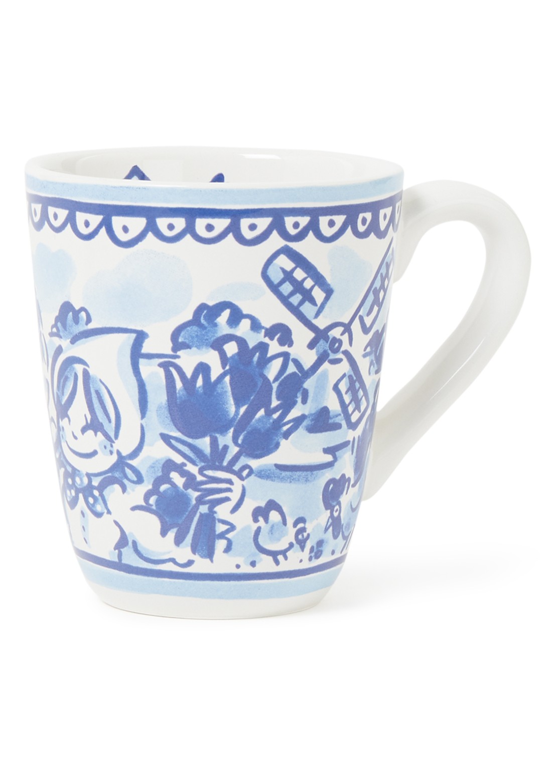 Blond Amsterdam Delfts Blond Molen mok 35 cl - voorkant blauw