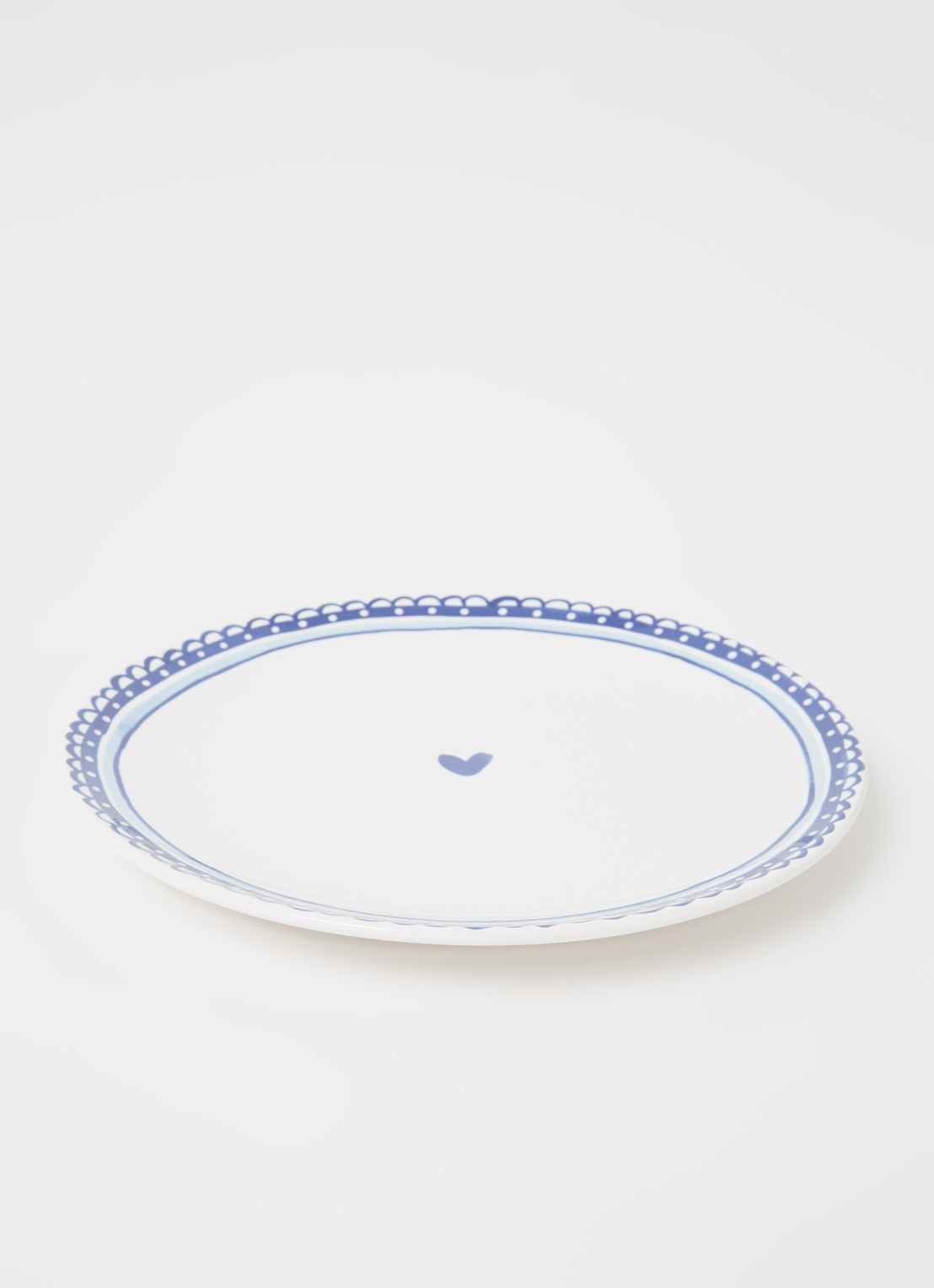 Blond Amsterdam Delfts Blond Vintage dinderbord 26 cm  - voorkant 3 royalblauw