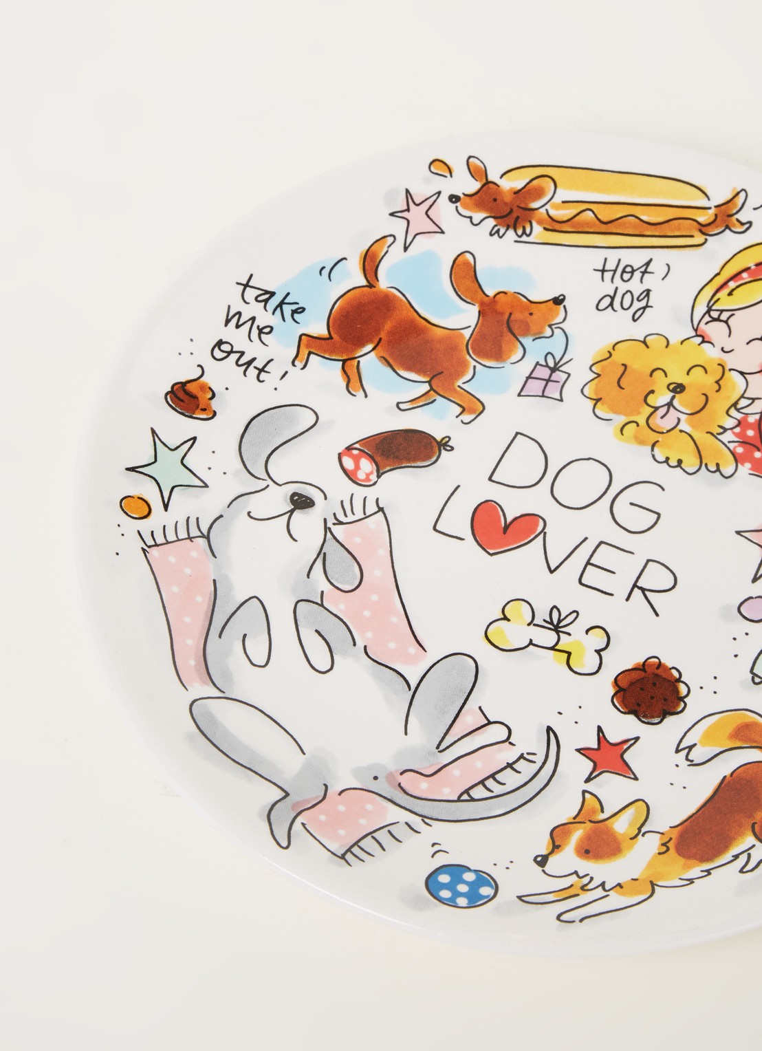 Blond Amsterdam Dog Lover ontbijtbord 22 cm - detail 3 multicolor