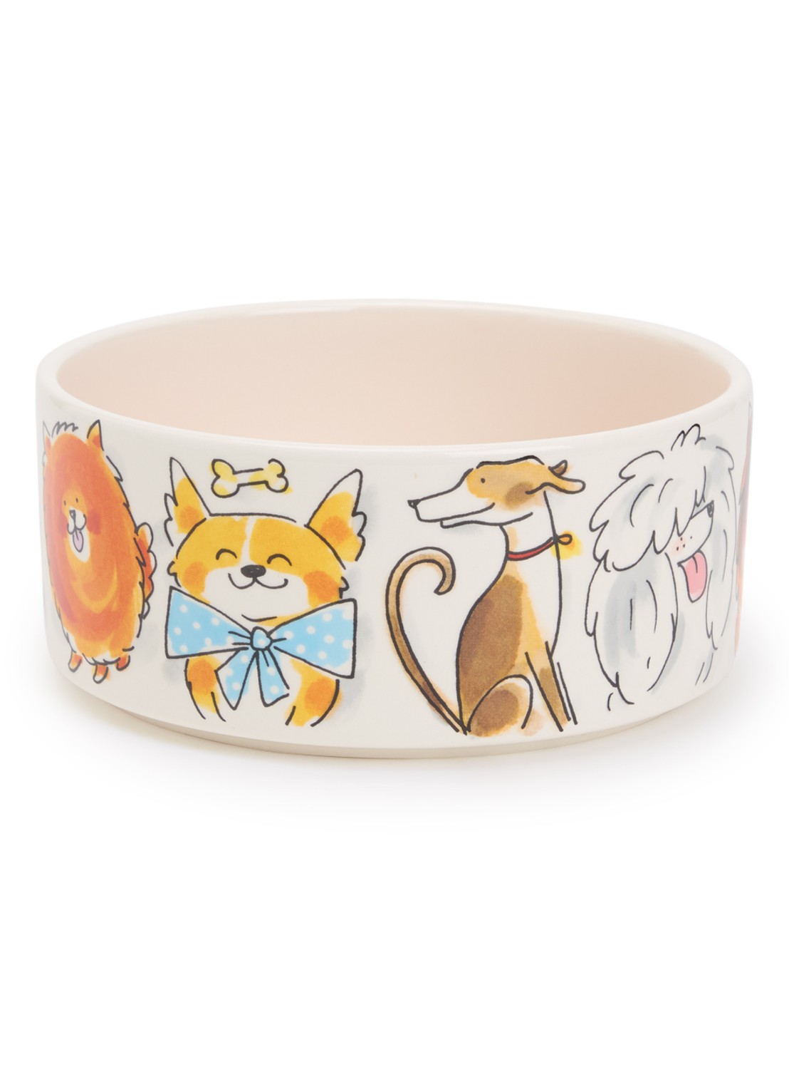 Blond Amsterdam Dog voerbak 15,5 cm - voorkant multicolor