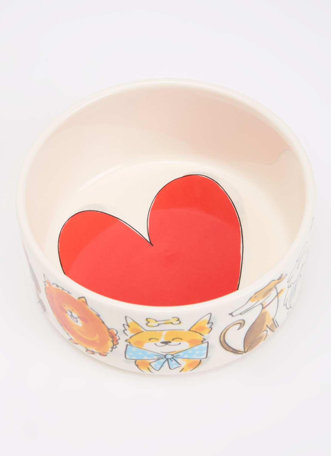 Blond Amsterdam Dog voerbak 15,5 cm - voorkant 2 multicolor