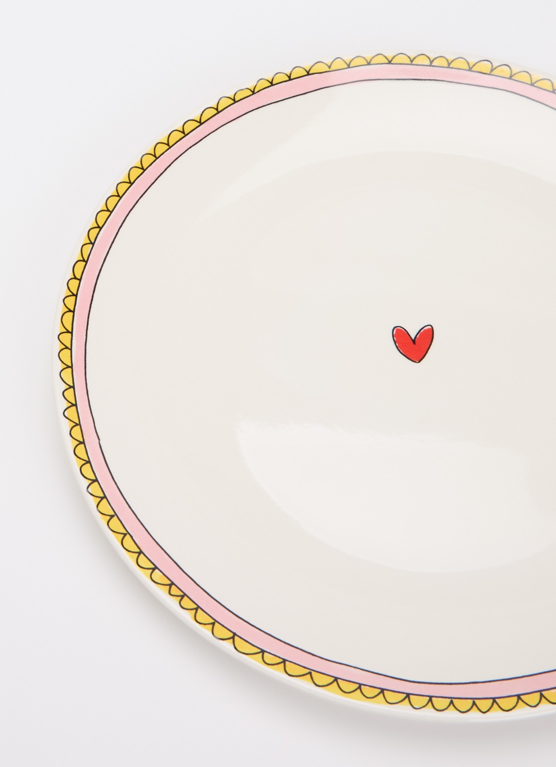 Blond Amsterdam Even bijkletsen dinerbord 26 cm - detail gebroken wit