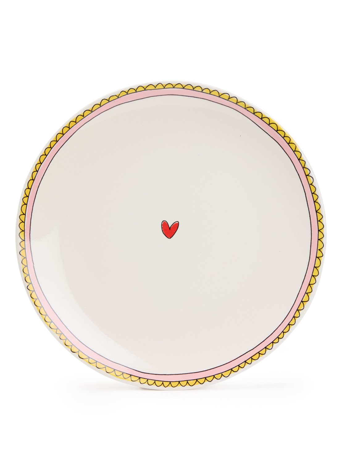 Blond Amsterdam Even bijkletsen dinerbord 26 cm - voorkant 3 gebroken wit