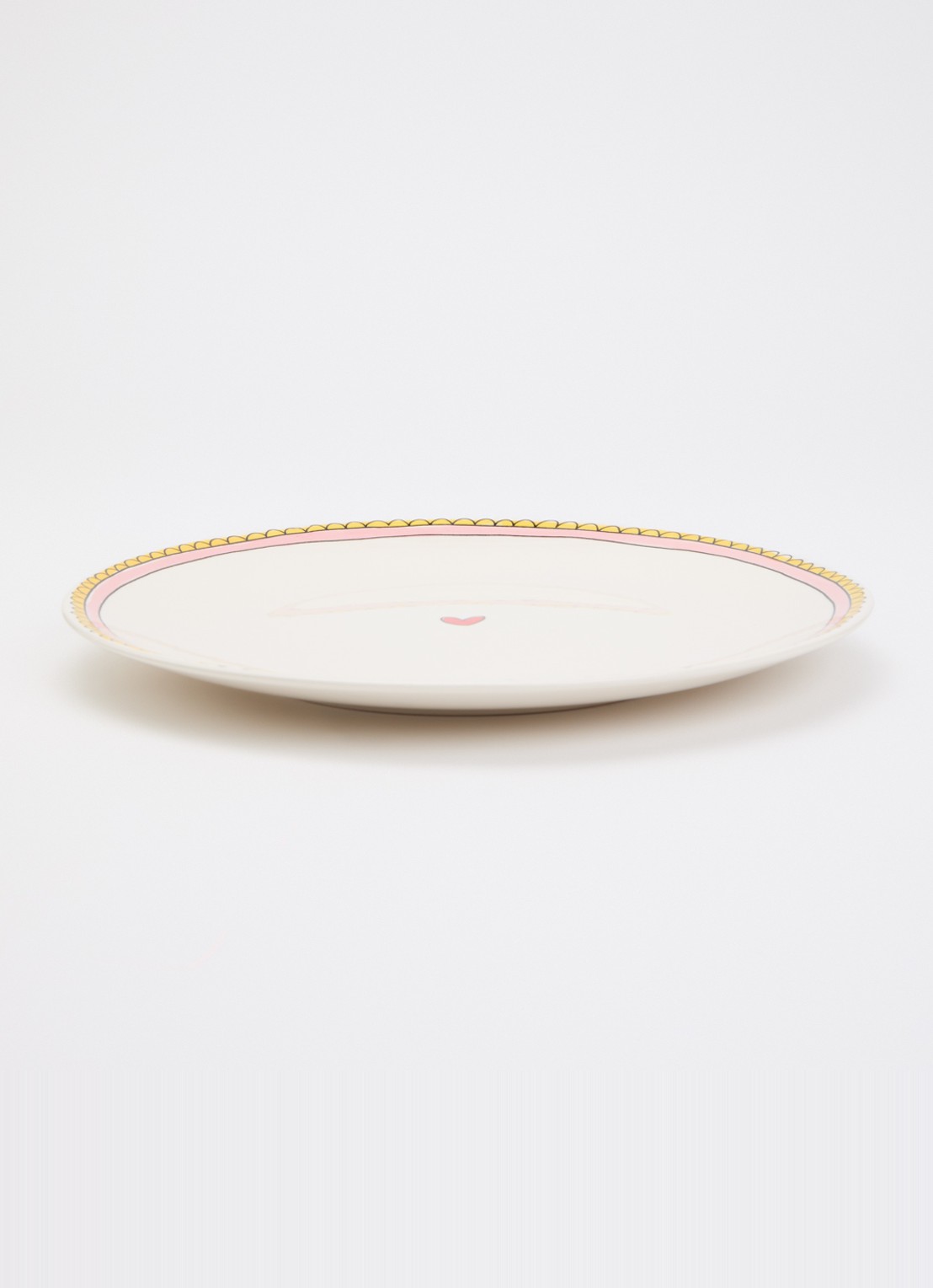 Blond Amsterdam Even bijkletsen dinerbord 26 cm - voorkant 4 gebroken wit