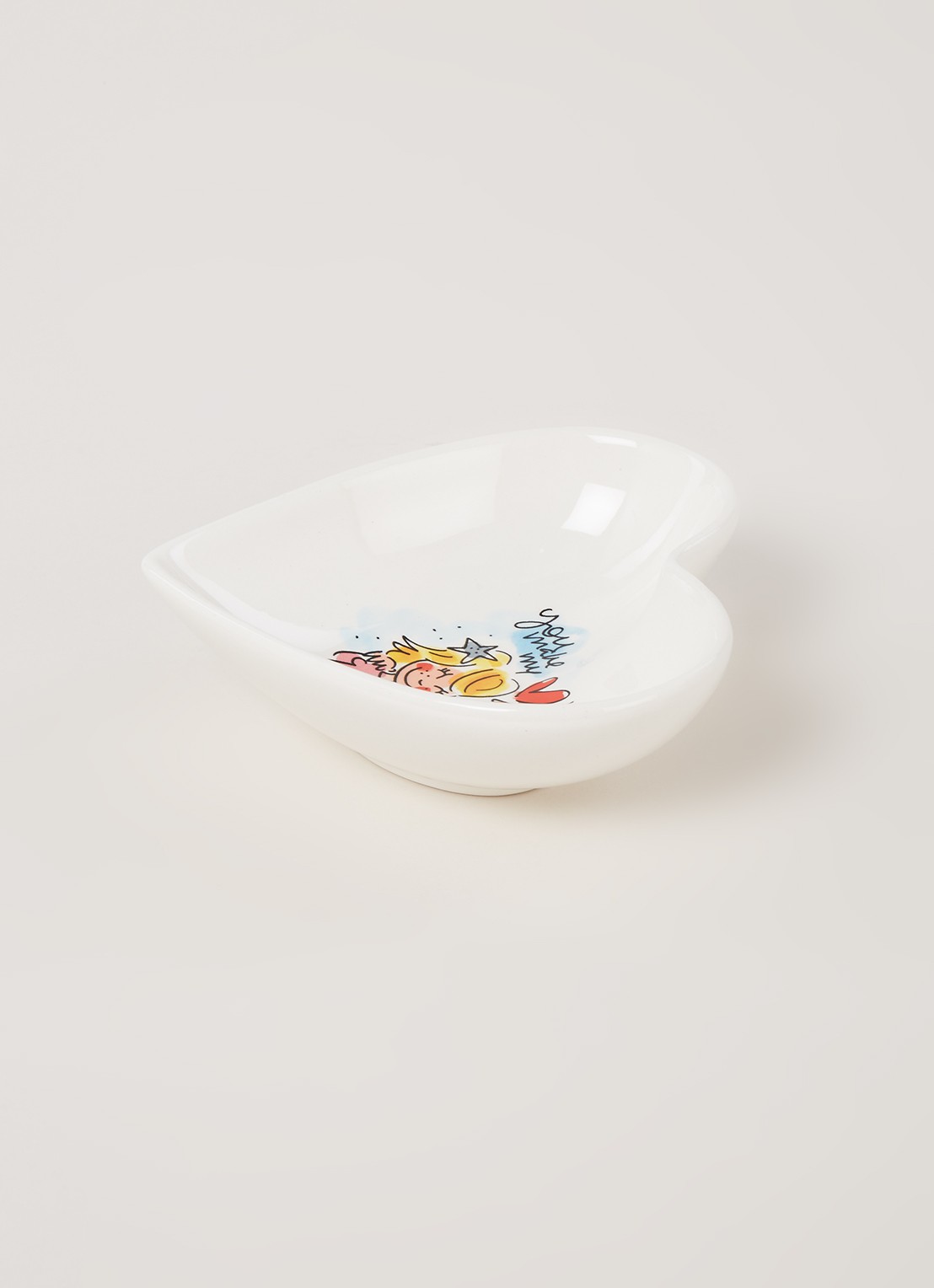Blond Amsterdam Even bijkletsen kom 16,5 cm  - voorkant 3 wit