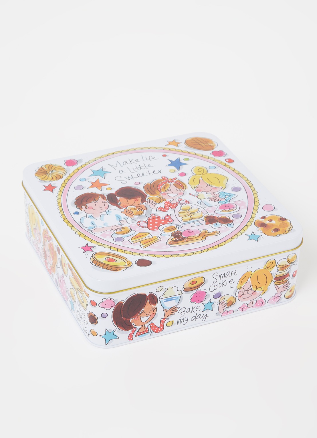 Blond Amsterdam Even Bijkletsen Sweeter Life blik 22 x 22 cm - voorkant 2 roze