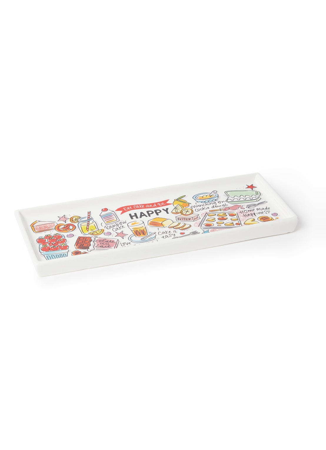 Blond Amsterdam Happy cakeschaal 33 cm - voorkant multicolor