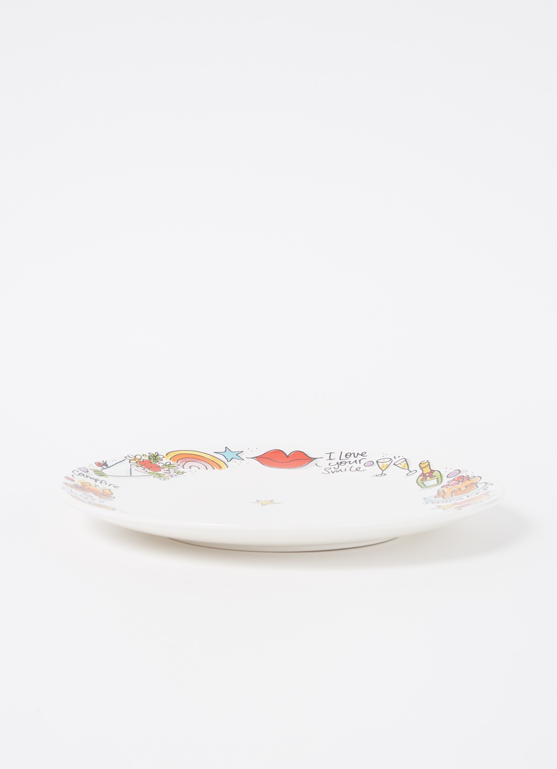 Blond Amsterdam Happy dinerbord 26 cm - voorkant 2 multicolor