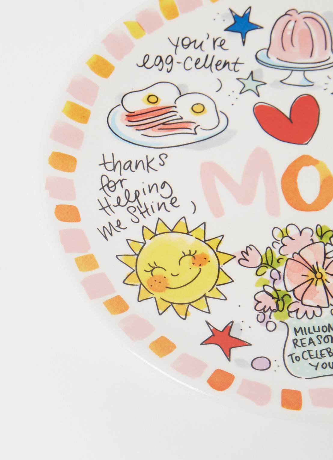 Blond Amsterdam Moederdag Mom ontbijtbord 22 cm  - detail 3 wit