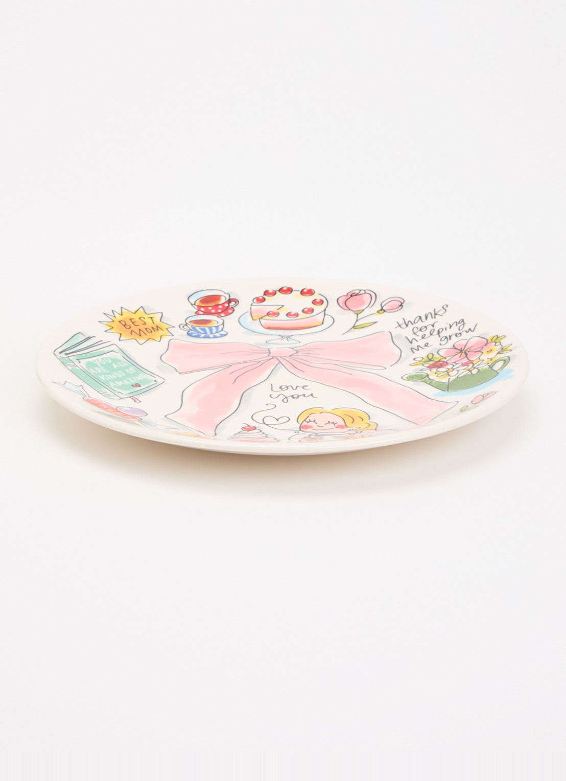 Blond Amsterdam Mom ontbijtbord 22 cm - voorkant 2 gebroken wit
