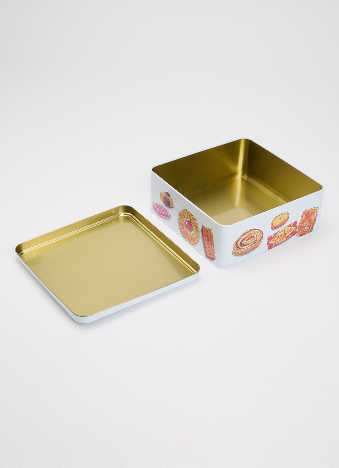 Blond Amsterdam My Favorite Cookie koektrommel 21,5 x 21,5 cm - voorkant 2 gebroken wit