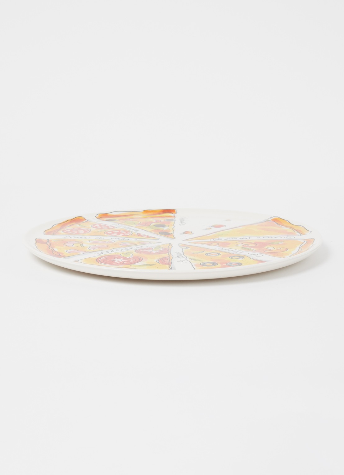 Blond Amsterdam Sharing Slices pizzabord 31 cm - voorkant 3 okergeel