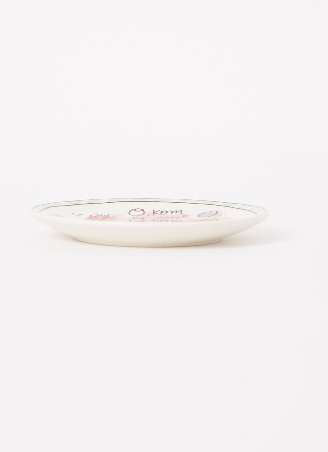 Blond Amsterdam Sint gebaksbordje 12 cm - voorkant 2 roze